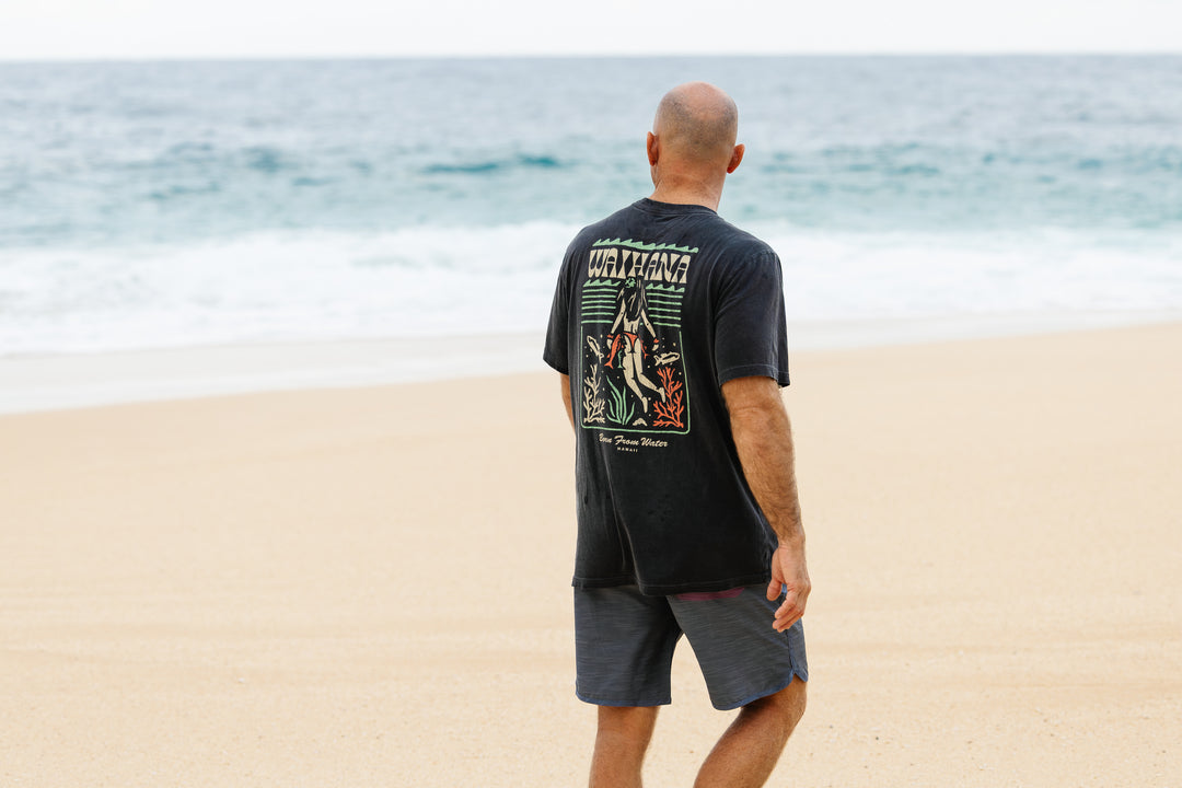 Wahine of the Deep Premium Acid Washed Pima T-Shirt