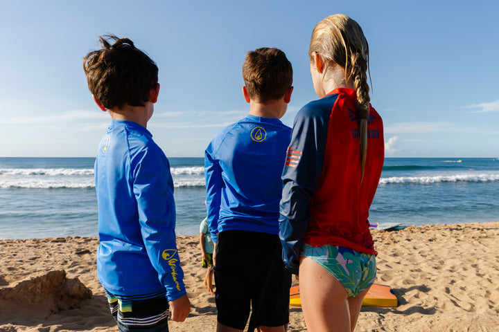 Children's Blue Long Sleeve Rashguard